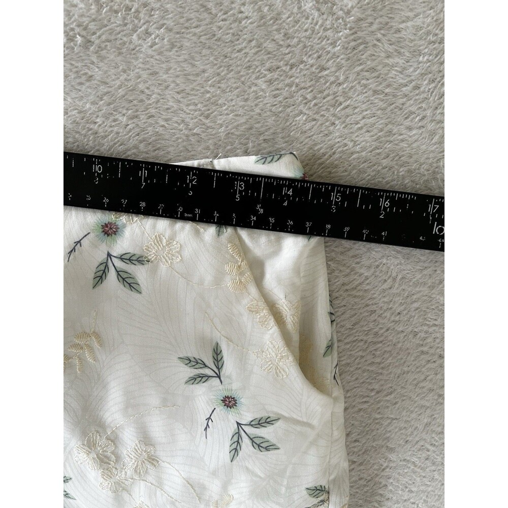 Kirious Los Angeles 2 Piece Shirts And Top Set Floral Embroidered Size Small - Picture 14 of 16